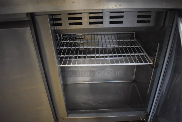 Avantco 178SCLM3 Stainless Steel Commercial Sandwich Salad Prep Table Bain Marie Mega Top on Commercial Casters. 115 Volts, 1 Phase. 70x32x47. Tested and Does Not Power On - Image 6 of 9
