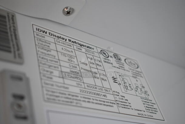 IDW G4-H0234B Metal Mini Cooler Merchandiser. 110-120 Volts, 1 Phase. Tested and Working! - Image 2 of 2