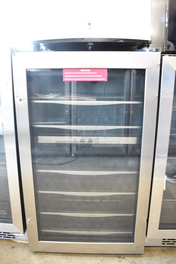 BRAND NEW SCRATCH AND DENT! Danby DWC040A3BSSDD 38 Bottle Free-Standing Metal Wine Cooler Merchandiser. 115 Volts, 1 Phase. Tested and Working! - Image 2 of 5