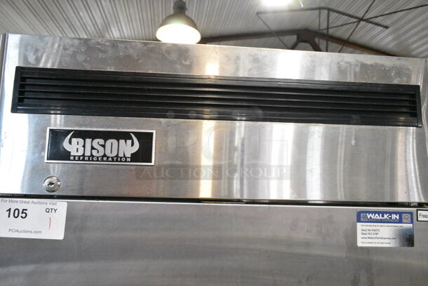 2021 Bison BRF-21 Stainless Steel Commercial Single Door Reach In Freezer. 115 Volts, 1 Phase. Tested and Powers On But Does Not Get Cold
 - Image 2 of 5