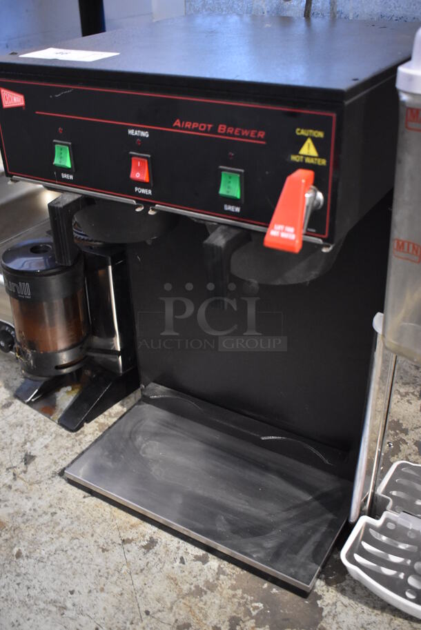 Cecilware APT100WT Metal Commercial Countertop Coffee Machine w/ Hot Water Dispenser and 2 Poly Brew Baskets. 120 Volts, 1 Phase. 16x20x25   - Image 3 of 5