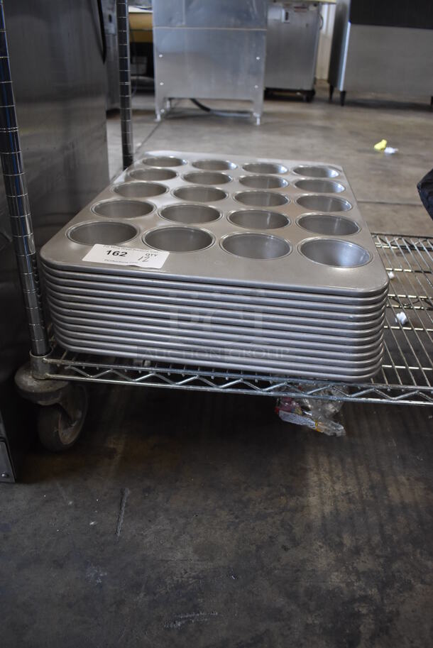 12 Metal 20 Cup Muffin Baking Pans. 18x26x2. 12 Times Your Bid! - Image 2 of 6