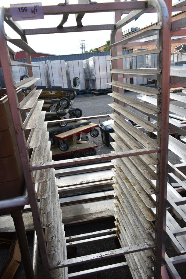 Metal Commercial Pan Transport Rack on Commercial Casters.  - Image 3 of 3