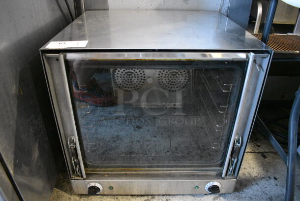 Cookline Model CSD-1AE Stainless Steel Commercial Countertop Electric Powered Convection Oven. 220 Volts. 23.5x21x23