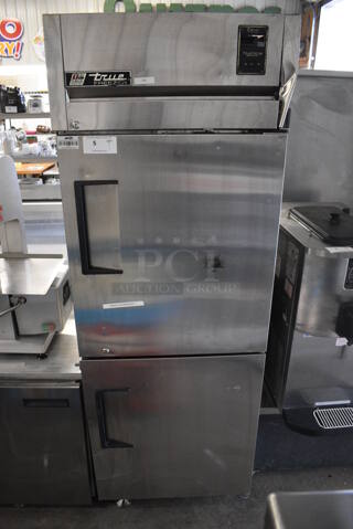 True Model TA1F-2HS Stainless Steel Commercial 2 Half Size Door Reach In Freezer on Commercial Casters. 115 Volts, 1 Phase. 29x35x82. Tested and Powers On But Does Not Get Cold
