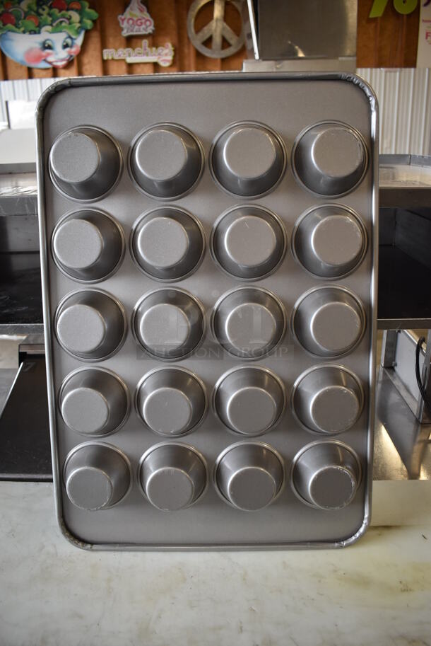 12 Metal 20 Cup Muffin Baking Pans. 18x26x2. 12 Times Your Bid! - Image 6 of 6