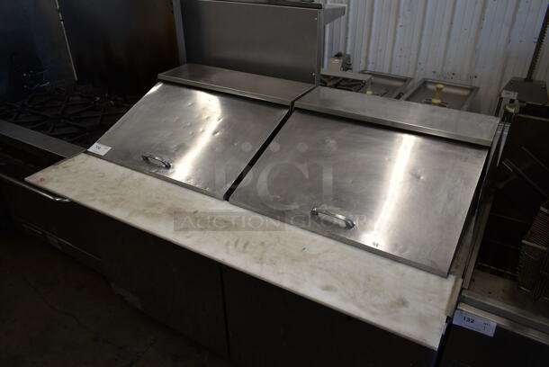 Turbo Air MST-60-24 Stainless Steel Commercial Sandwich Salad Prep Table Bain Marie Mega Top on Commercial Casters. 115 Volts, 1 Phase. Tested and Working! - Image 2 of 9