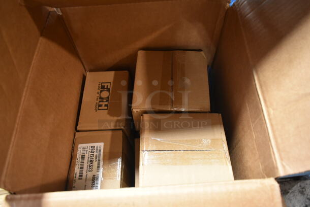 Box of 6 Cases of 12 BRAND NEW! Front of the House DBO124BKS23 Harmony 2.5 oz. Matte Black Brushed Stainless Steel Round Double Wall Ramekin - 12/Case - Image 2 of 7