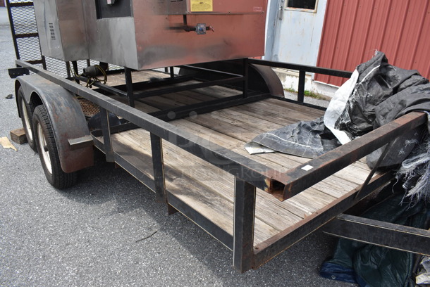 Bye-Rite Trailers Metal Flat Top Open Trailer w/ Rear Lowering Ramp. Does Not Have Title. Oven Will Be Removed From The Trailer Unless The Same Bidder Wins Both Lots 4 and 5.  - Image 4 of 12