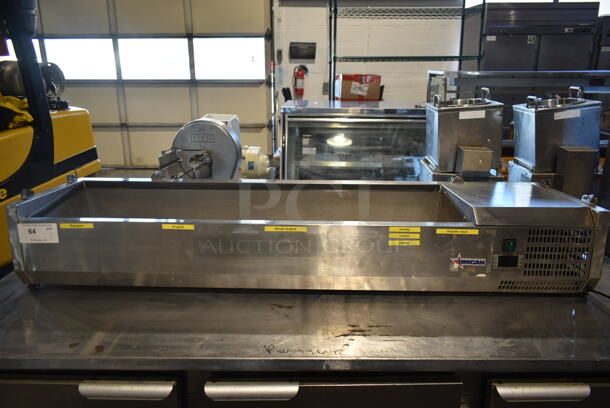 Stainless Steel Commercial Countertop Refrigerated Rail. Tested and Working! - Image 1 of 8