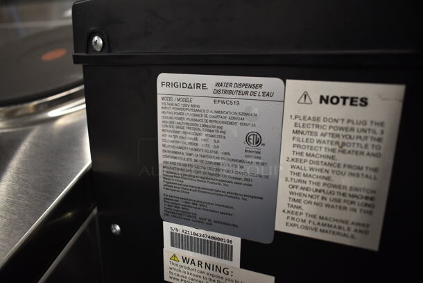 BRAND NEW SCRATCH AND DENT! Frigidaire EFWC519 Water Cooler Dispenser Hot & Cold Base. 120 Volts, 1 Phase. Tested and Working! - Image 4 of 4