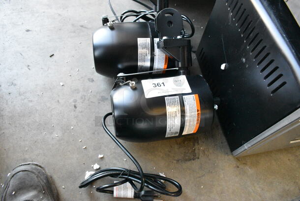 2 BRAND NEW SCRATCH AND DENT! Boltic VF-30PBCO 3-Speed Oscillating Pedestal Fan Motor. 120 Volts, 1 Phase. 2 Times Your Bid!  - Image 1 of 6