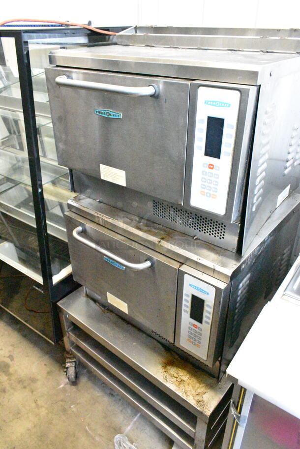 2 Turbochef NGC Stainless Steel Commercial Countertop Electric Powered Rapid Cook Oven on Equipment Stand. 2 Times Your Bid!  - Image 1 of 6