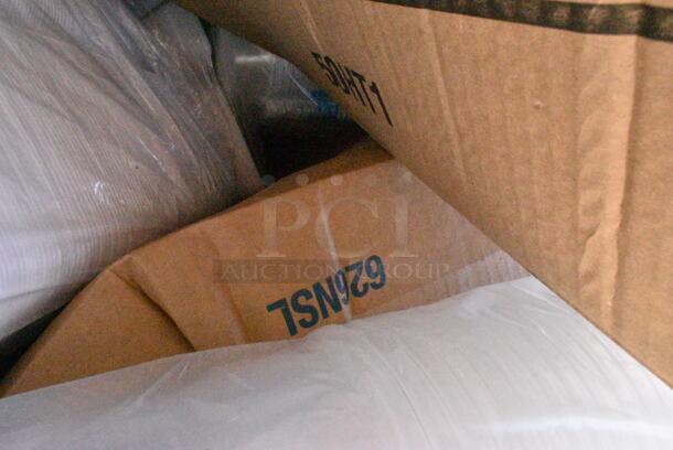 15 BRAND NEW Boxes Including 50HT1 White Foam Hinged Lid Container, 485WJ7BK Jumbo Black Wrapped Straw, 127RD16BULK Choice 16 oz. Customizable Microwavable Translucent Round Deli Container - 500/Case, 795200CSTN1M Carnival King #200 2 lb. Cornerstone Paper Food Tray. 15 Times Your Bid! - Image 12 of 12