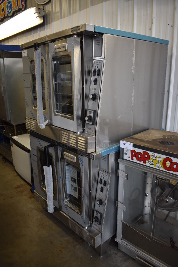 2 BRAND NEW SCRATCH AND DENT! 2022 Garland MCO-GS-10S Master 200 Natural Gas Powered Full Size Convection Ovens w/ View Through Doors, Metal Oven Racks and Thermostatic Controls. 60,000 BTU. 38x38x71. 2 Times Your Bid! - Image 2 of 12
