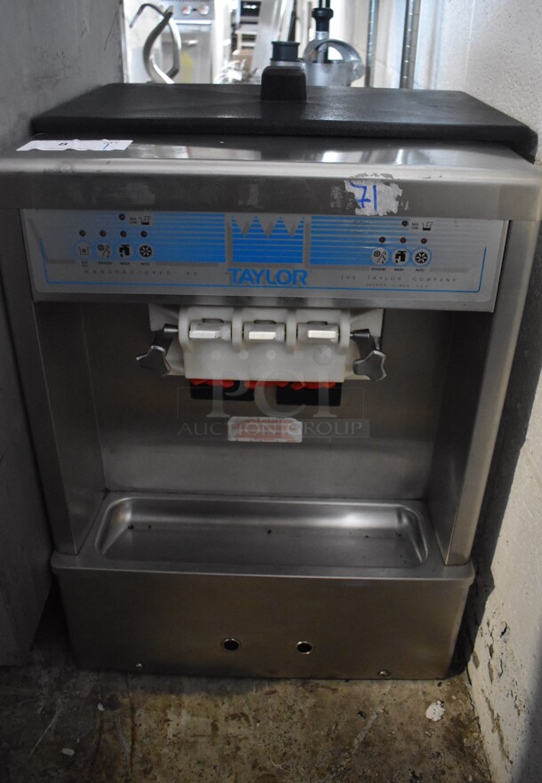 2011 Taylor 161-27 Stainless Steel Commercial Countertop Air Cooled 2 Flavor w/ Twist Soft Serve Ice Cream Machine. 20x26x27