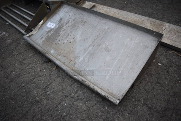 Metal Shelf w/ Wall Mount Brackets. 42x23x9 - Image 1 of 3