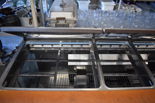 2017 Delfield Model 4472N-30M-M479 Stainless Steel Commercial Prep Table w/ Cutting Board on Commercial Casters. 115 Volts, 1 Phase. 72x32x37. Tested and Working! - Image 6 of 10