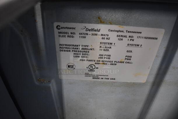 2017 Delfield Model 4472N-30M-M479 Stainless Steel Commercial Prep Table w/ Cutting Board on Commercial Casters. 115 Volts, 1 Phase. 72x32x37. Tested and Working! - Image 7 of 10