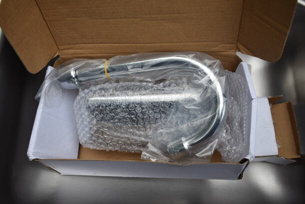 BRAND NEW SCRATCH AND DENT! Regency 600HS17 Stainless Steel Commercial Single Bay Wall Mount Sink w/ Faucet and Wall Mount. - Image 6 of 6