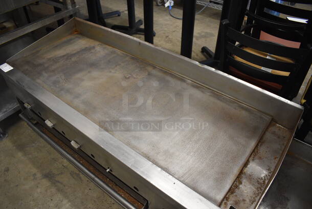 Stainless Steel Commercial Countertop Flat Top Griddle w/ Cheese Melter. 60x28x22 - Image 7 of 7