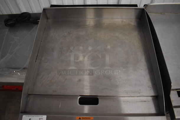 BRAND NEW SCRATCH AND DENT! CPG G24 351GMCPG24 Stainless Steel Commercial Countertop Natural Gas Powered Flat Top Griddle with Manual Controls. 60,000 BTU. 24x28x17. Tested and Working! - Image 5 of 7