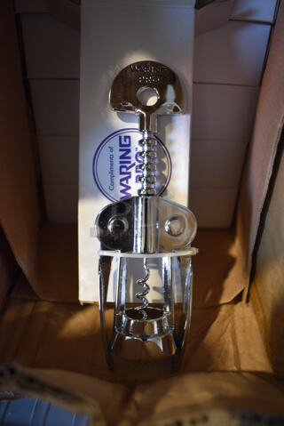 24 BRAND NEW IN BOX! Waring Pro CR25 Stainless Steel Commercial Cork Removers. 7.5". 24 Times Your Bid!