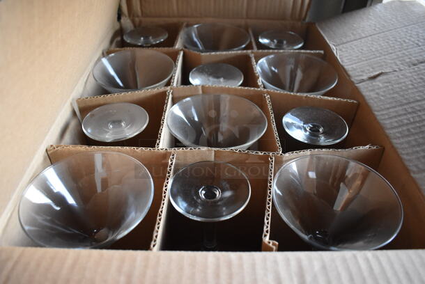 2 Boxes of BRAND NEW! Items; 12 Libbey Martini Glasses and  35 Arcadia White Ceramic Plates. Includes 7.5x7.5x0.5, 4.5x4.5x7. 2 Times Your Bid! - Image 4 of 10