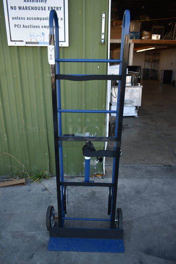 BRAND NEW SCRATCH AND DENT! Lavex 257AP0032 Blue Metal Furniture Dolly / Hand Truck. 750 Pound Capacity. - Image 8 of 10