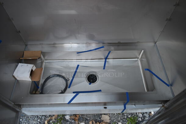 BRAND NEW SCRATCH AND DENT! Regency 600SMC48DD Stainless Steel Mop Sink Cabinet.  - Image 8 of 9