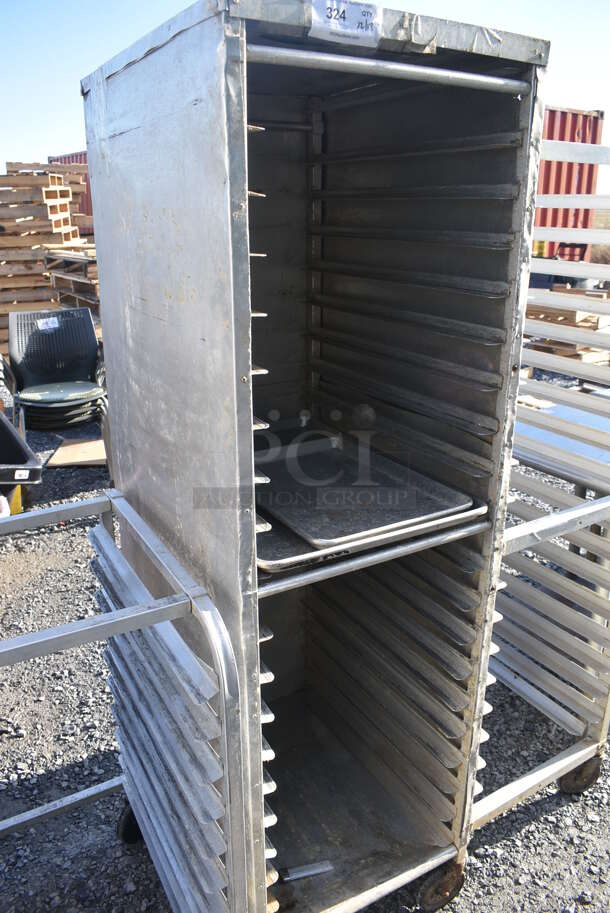 Metal Commercial Pan Transport Rack on Commercial Casters. 20.5x27x69 - Image 2 of 4