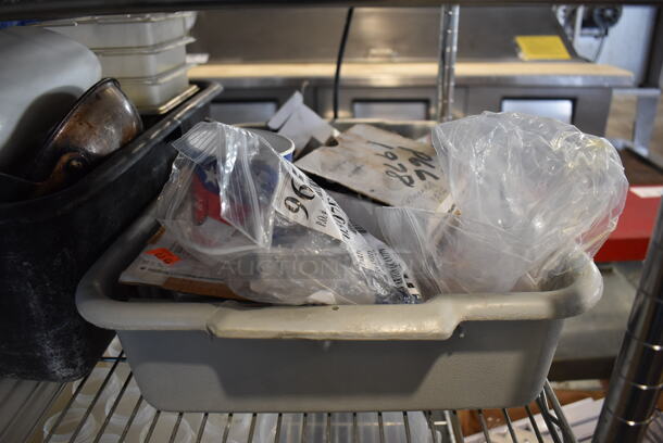 ALL ONE MONEY! Tier Lot of Various Items Including Poly Bins, Bus Bins and Parts  - Image 6 of 8