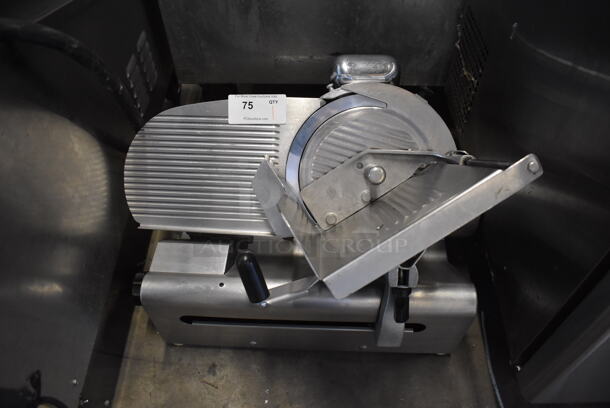 Globe Stainless Steel Commercial Countertop Meat Slicer w/ Blade Sharpener. 28x24x21. Tested and Working!