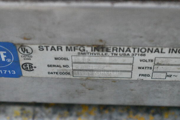 Star HFM2 Metal Commercial Countertop 2 Tier Warming Display Case Merchandiser. 120 Volts, 1 Phase. Tested and Powers On But Does Not Get Cold
 - Image 5 of 6