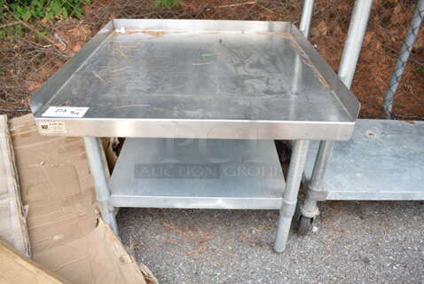 Stainless Steel Commercial Equipment Stand w/ Metal Under Shelf. 