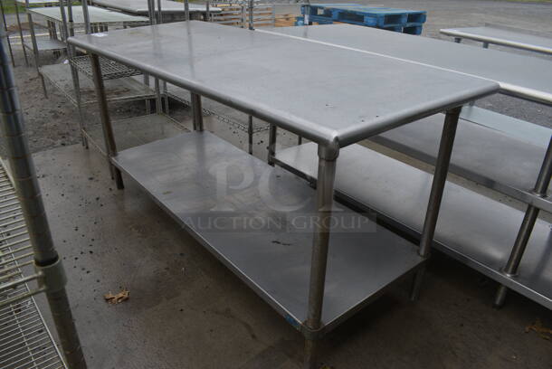 Stainless Steel Commercial Table w/ Under Shelf. 72x30x35
