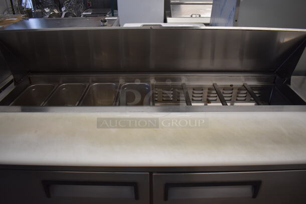 Kelvinator KCST60.16 Stainless Steel Commercial Sandwich Salad Prep Table Bain Marie Mega Top on Commercial Casters. 115 Volts, 1 Phase. 60.5x30.5x42. Tested and Working! - Image 3 of 7