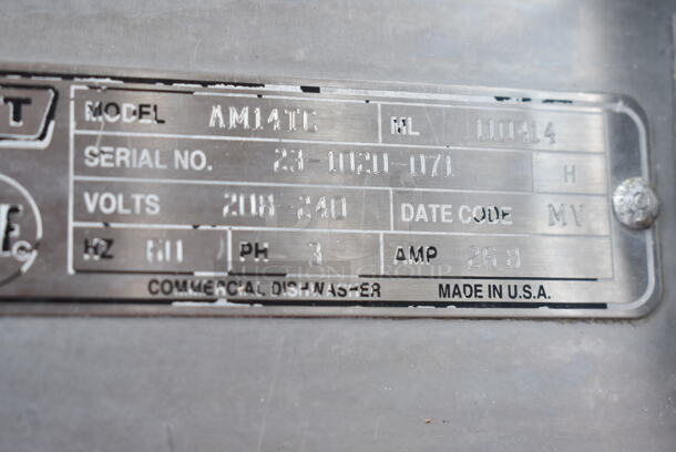 Hobart AM14TC Stainless Steel Commercial Corner Pass Through Dishwasher. 208-240 Volts, 3 Phase.  - Image 8 of 8