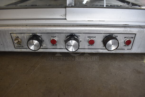 Merco SM-2T-24 Stainless Steel Commercial Countertop 2 Tier Warming Display Case Merchandiser. 120 Volts, 1 Phase. 23.5x26x26.5. Tested and Working! - Image 6 of 6