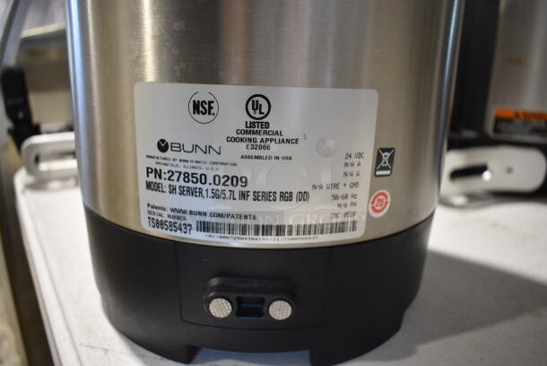 2 2020 Bunn Model SH SERVER Stainless Steel Commercial Coffee Satellite Servers. 9x13x15. 2 Times Your Bid! - Image 4 of 5