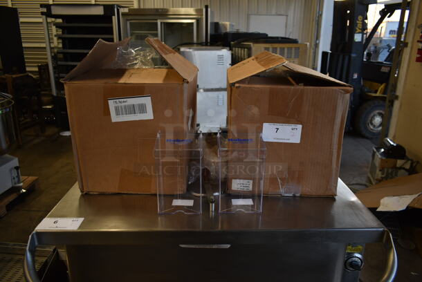 2 Boxes of BRAND NEW! Clear Poly Holders. 2 Times Your Bid!