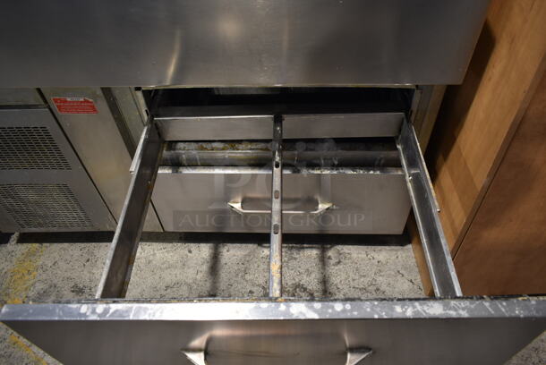 2013 Randell 51356PR Stainless Steel Commercial Prep Table w/ 2 Drawers and Over Shelf. 115 Volts, 1 Phase. Tested and Does Not Power On - Image 6 of 9