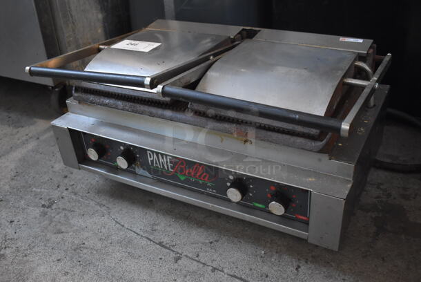 Lang USA24-6 Stainless Steel Commercial Countertop Electric Powered Double Panini Press. 24x15.5x12. Cannot Test Due To Plug Style - Image 4 of 7