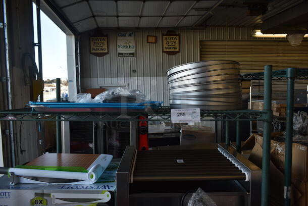 ALL ONE MONEY! Tier Lot of Various BRAND NEW Items Including Metal Round Baking Pans, 600DB35 Basket Sink Drain, 461RPC06910 Metro A Gasket, 407BUNFULL Aluminum Baking Pans.  - Image 1 of 6