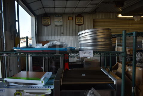 ALL ONE MONEY! Tier Lot of Various BRAND NEW Items Including Metal Round Baking Pans, 600DB35 Basket Sink Drain, 461RPC06910 Metro A Gasket, 407BUNFULL Aluminum Baking Pans. 