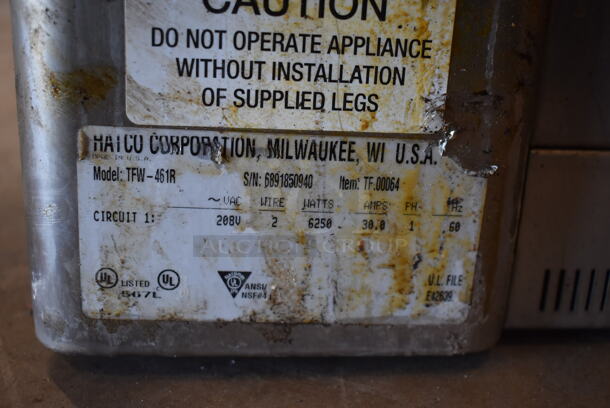 Hatco TFW-461R Metal Commercial Thermo Finisher. 208 Volts, 1 Phase. 25x18x14.5 - Image 6 of 6