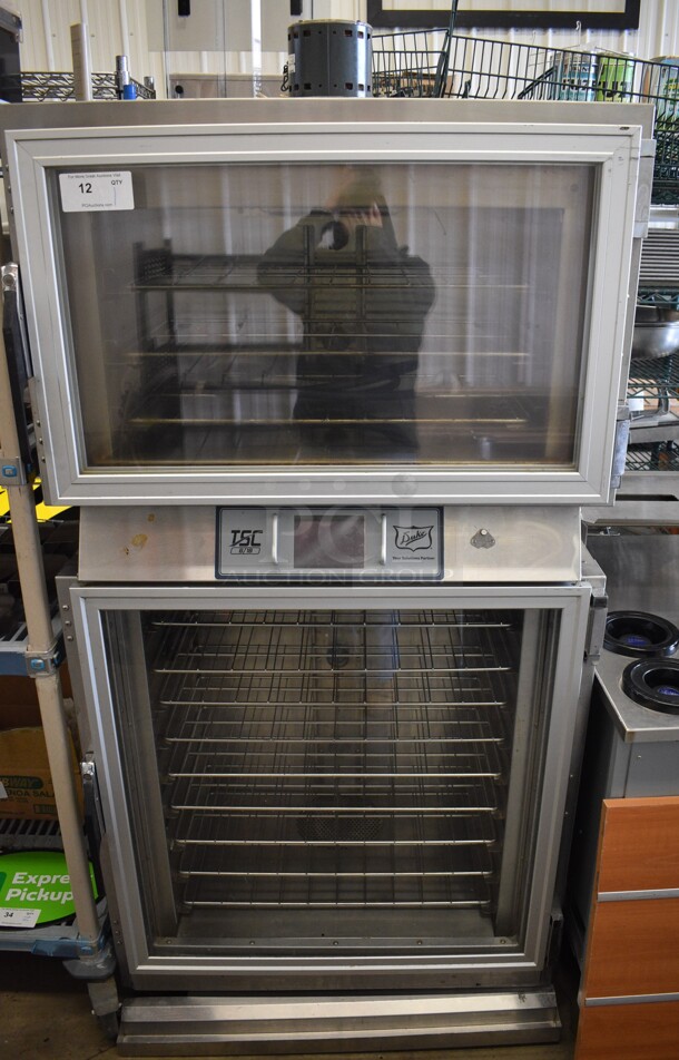 Duke Model TSC-8/18 Stainless Steel Commercial Electric Powered Oven Proofer on Commercial Casters. 208 Volts, 3 Phase. 37.5x30.5x76