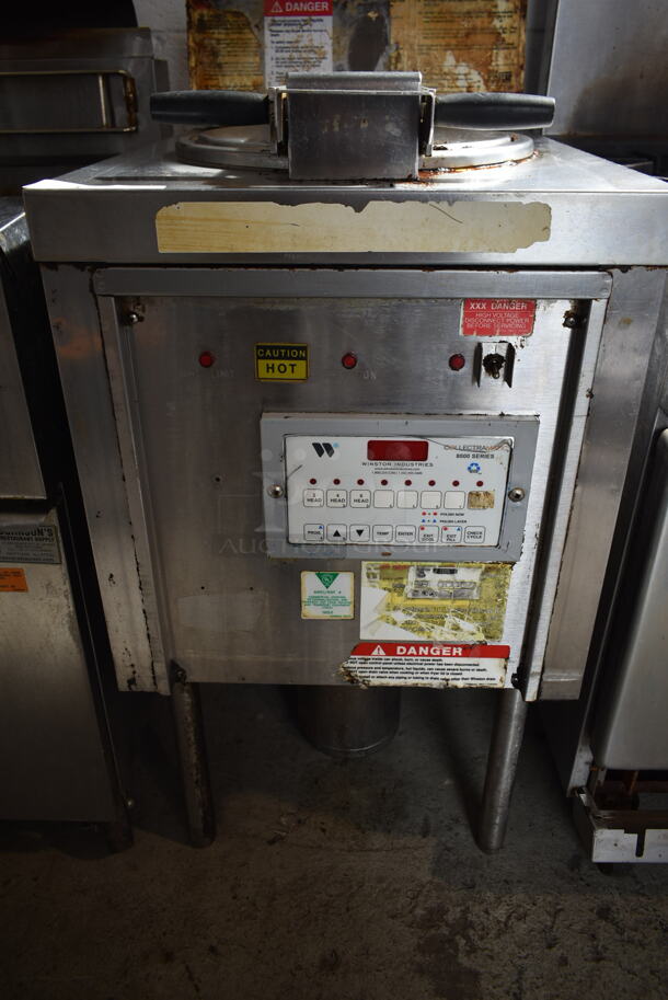 Winston Stainless Steel Commercial Electric Powered Floor Style Pressure Fryer. 230/250 Volts, 3 Phase. - Image 3 of 6