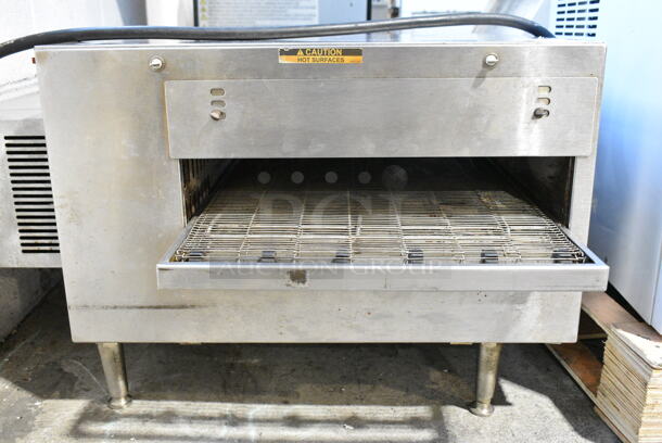 Lincoln Impinger 2502000U00V1620 Stainless Steel Commercial Countertop Electric Powered Conveyor Pizza Oven. 240 Volts, 1 Phase.  - Image 3 of 7