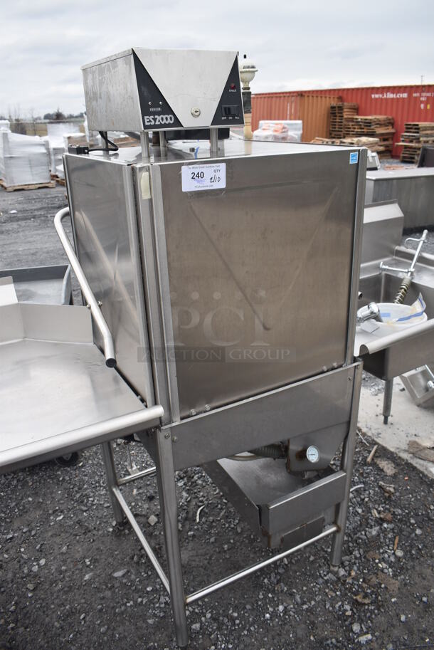 Ecolab ES2000 ENERGY STAR Stainless Steel Commercial Straight Pass Through Dishwasher. 115/230 Volts, 1 Phase. Goes GREAT w/ Lots 239 and 241! 30x30x66 - Image 3 of 10